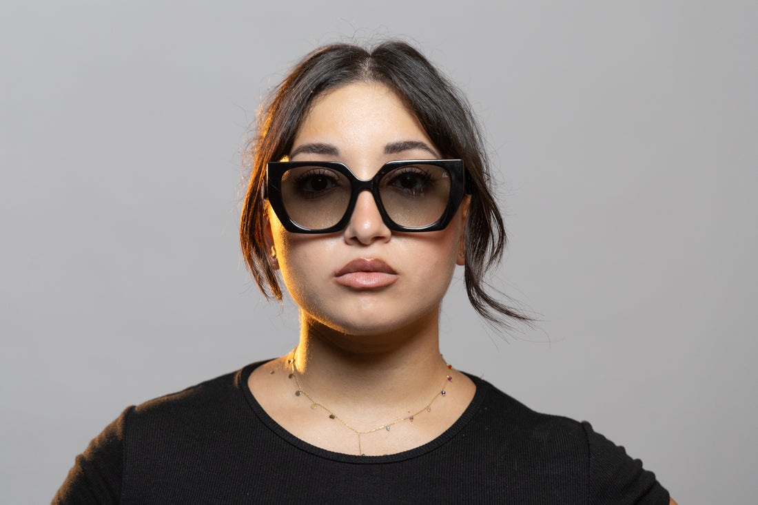 Quinn in Black on Green